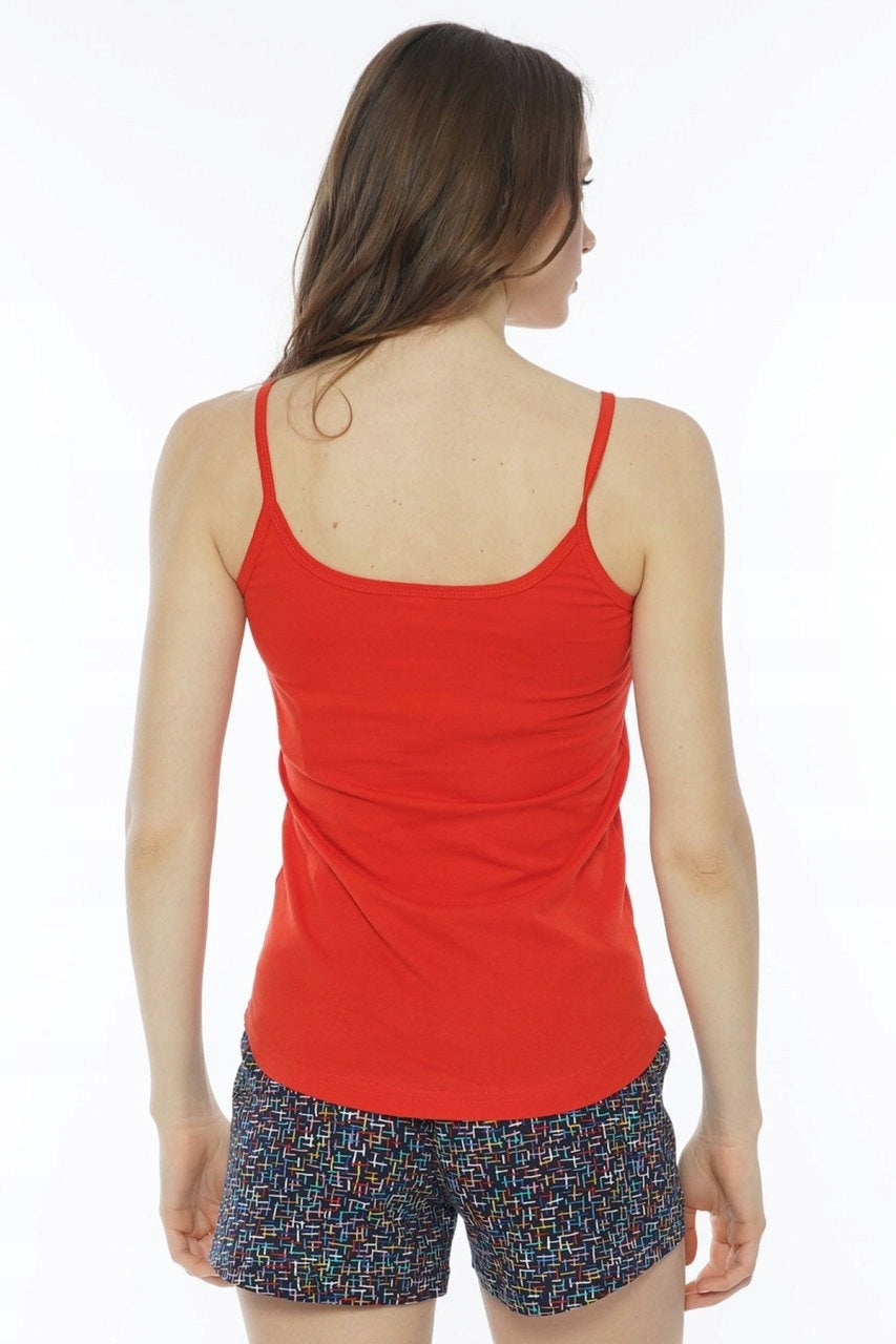 Piżama Damska Vienetta, Pajama Time, Czerwony, r. S-XL