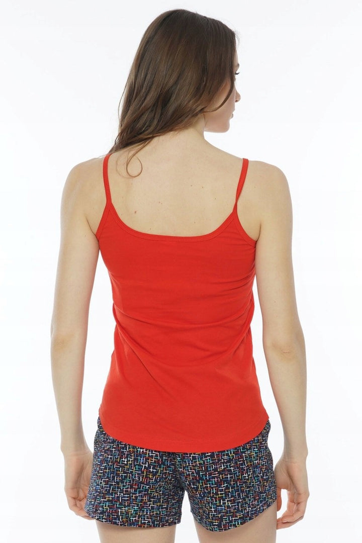 Piżama Damska Vienetta, Pajama Time, Czerwony, r. S-XL