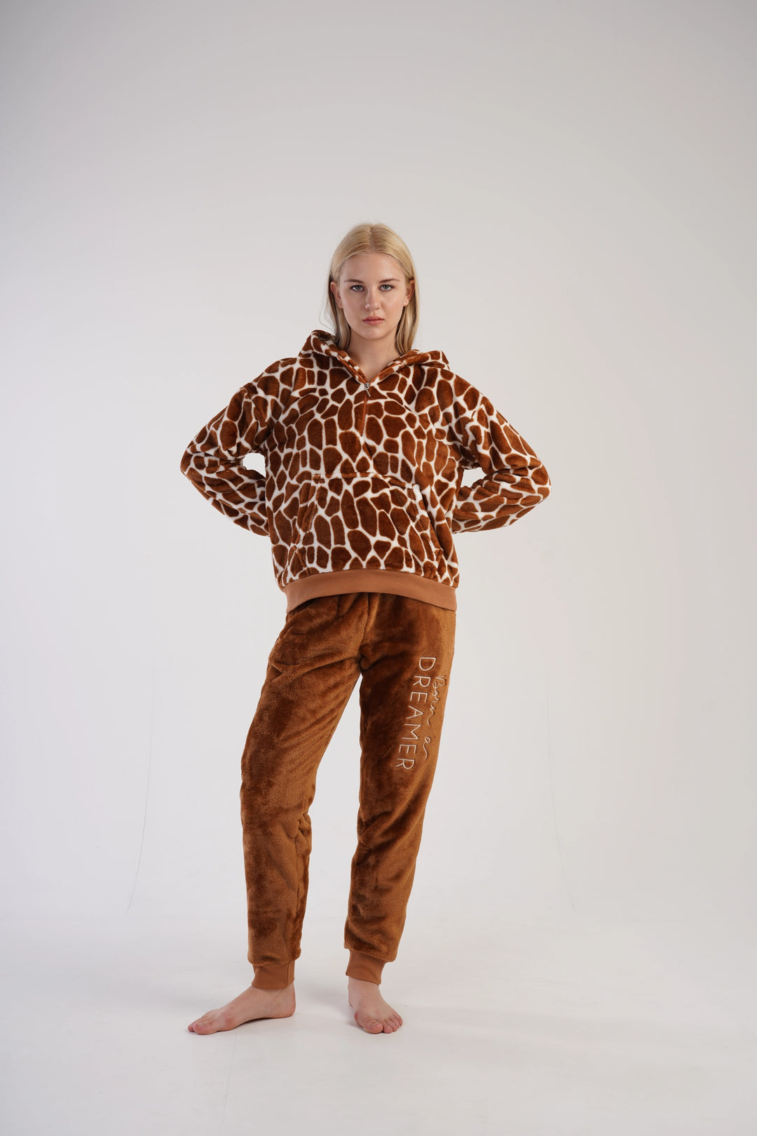 Piżama Damska Softowa Vienetta Safari Slumber, brązowa, r. S-XL image 3