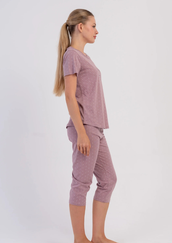 Piżama Damska Vienetta Heather Teddy, Różowy, r. M-XXL