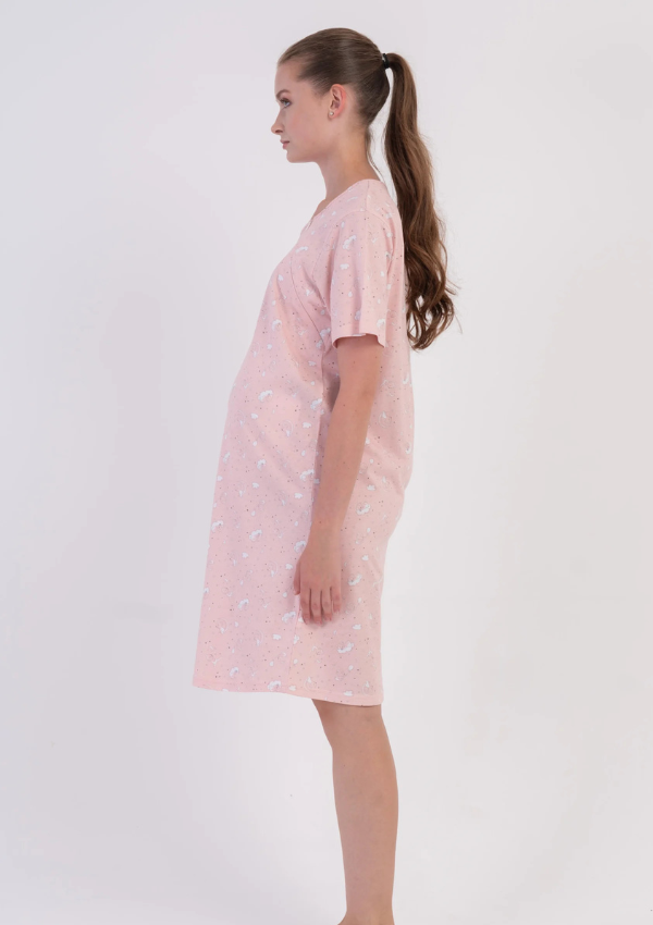Koszula do Karmienia Vienetta Maternity Clouds, Różowy, r. M-XXL