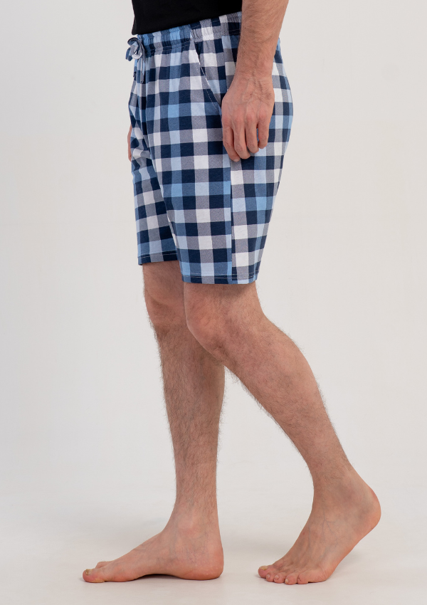 Spodnie męskie Vienetta Blue Plaid, Niebieski, r. M-XXL