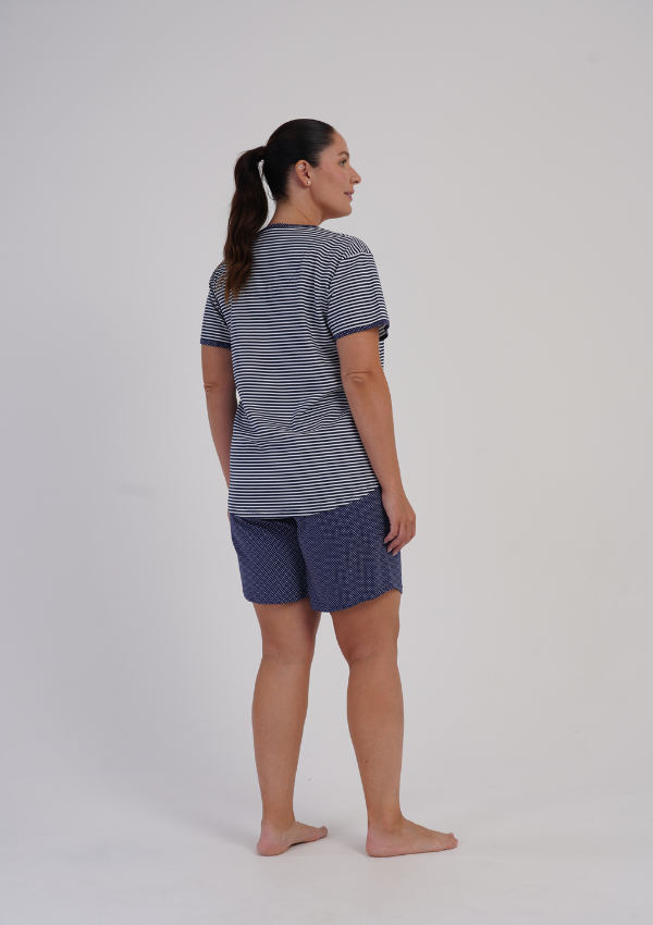 Piżama Damska Vienetta Summer Ballet, Granatowy, r. 1XL-4X