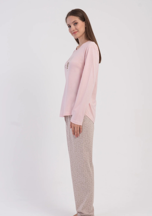 Piżama Damska Vienetta Blush Sand, Różowy, r. M-XXL