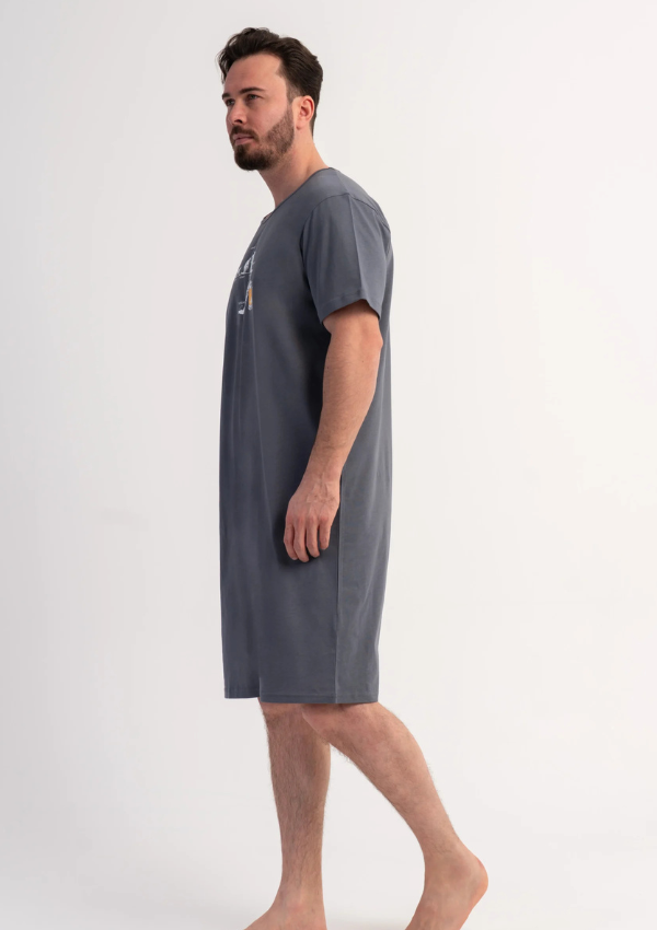 Koszula męska Vienetta Gray Holiday, Szary, r. 4XL - 5XL