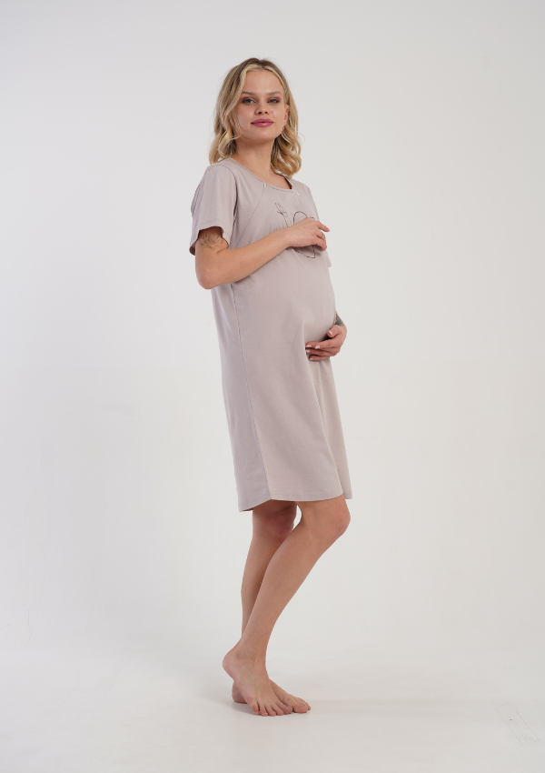 Koszula do Karmienia Heart Mama, Beżowy, r. M-XXL