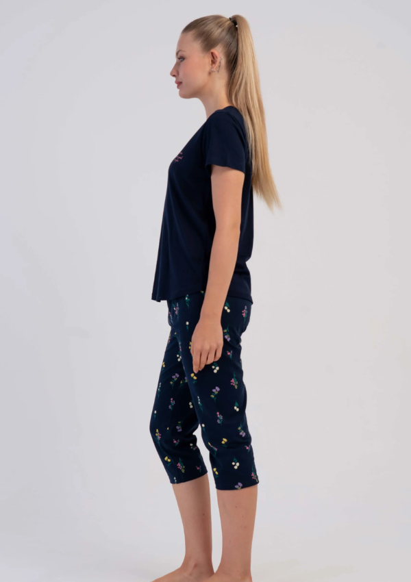 Piżama Damska Vienetta Rose Navy, Granatowy, r. M-XXL