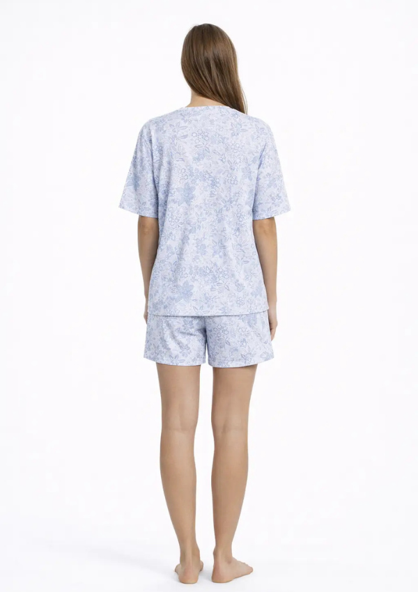 Piżama Damska Blue Set, Niebieski, M-XL