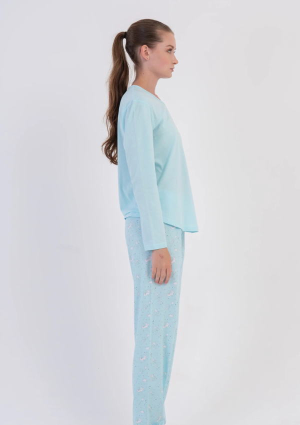 Piżama Damska Vienetta, Blue Moonlight, Niebieski, r. M-XXL