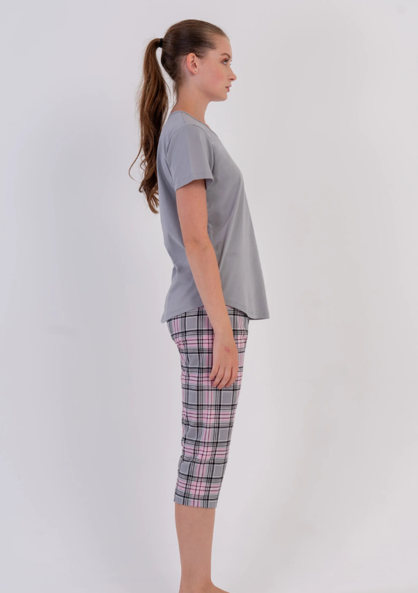 Piżama Damska Vienetta Grey Teddy, Szara, r. M-XXL