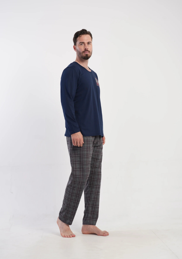 Piżama Męska Vienetta No Limits, Granatowy, r. 5XL-7XL