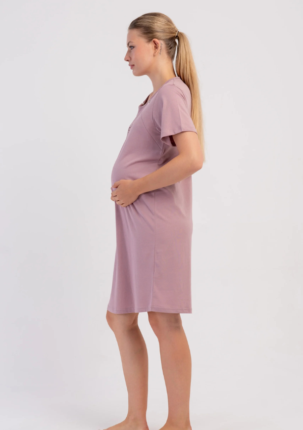 Koszula do Karmienia Vienetta Teddy Maternity, Różowy, r. M-XXL