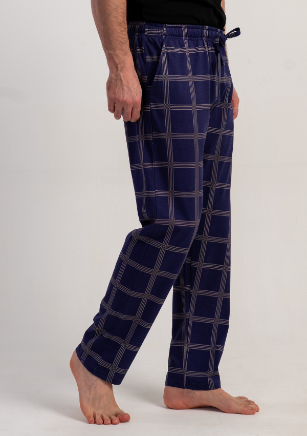 Spodnie męskie Vienetta Check Comfort, Granatowy, r. M-XXL