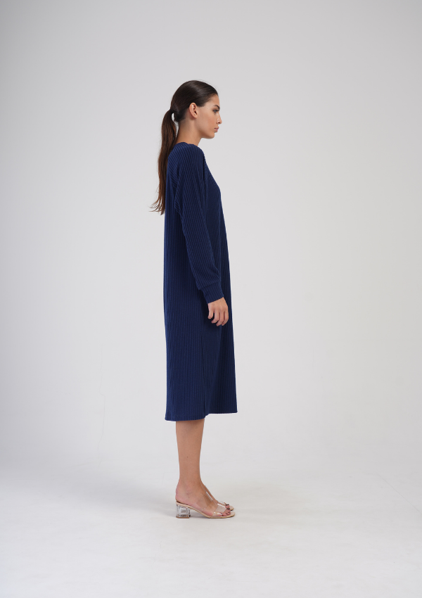 Koszula Nocna Damska Vienetta Midnight Veil, Granatowy, r. S - XL