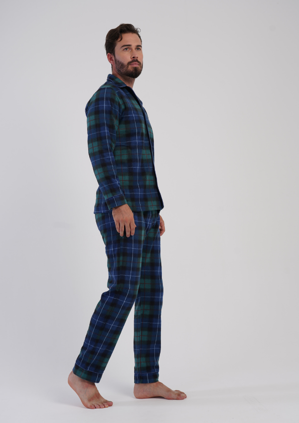 Piżama Męska Vienetta Warm Navy, Granatowy, r. M-XXL