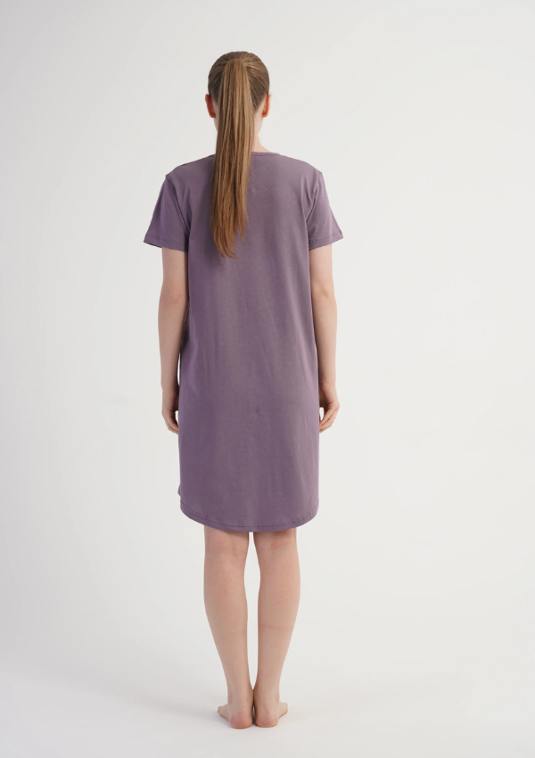Koszula Nocna Vienetta Lilac Berry, Liliowy, r. M-XXL
