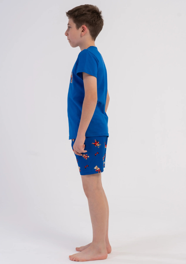 Piżama chłopięca Vienetta Blue Junior, Niebieski, r. 116-146