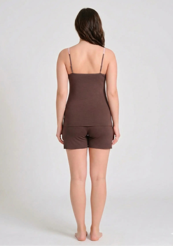 Piżama Damska Mocha Bliss, Brązowy, M - 2XL