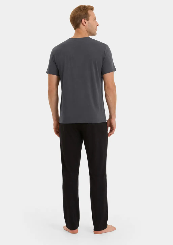 Piżama Męska Graphite Classic, Szary, r. M-XL