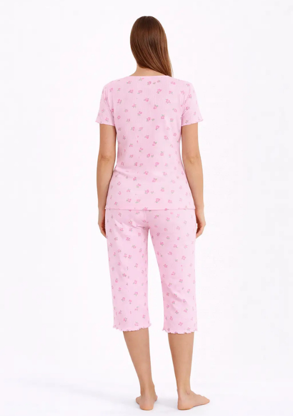 Piżama Damska Blush RoseBloom, Różowy, r. M-XXL