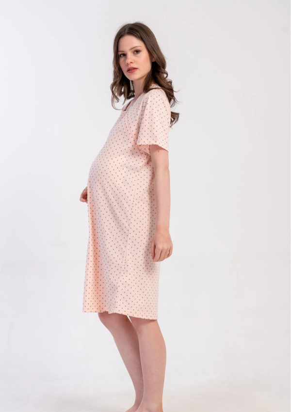 Koszula do Karmienia Vienetta Dots Dream, Różowy, r. S-XXL