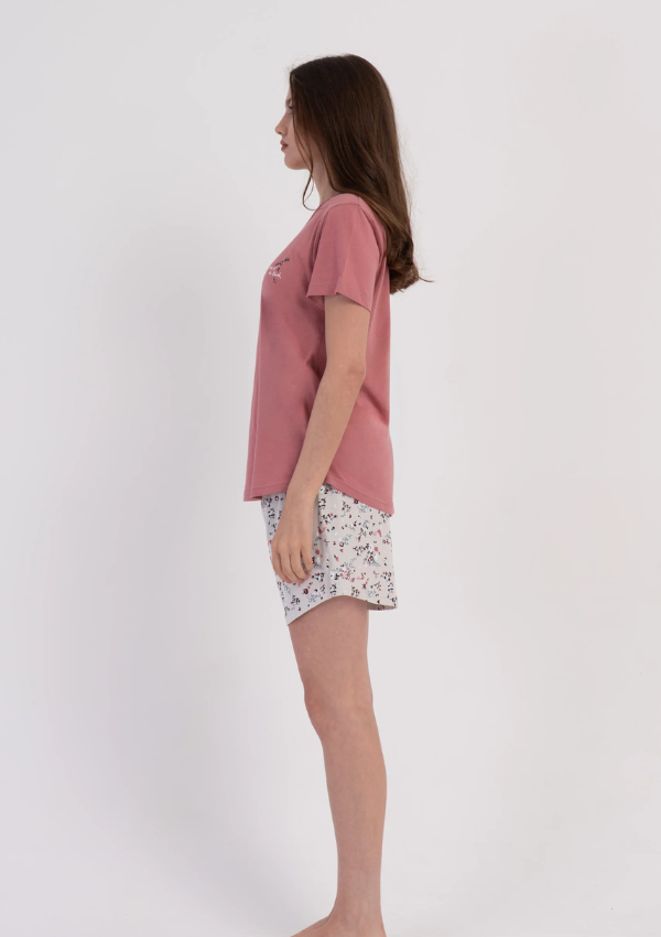 Piżama Damska Vienetta Silver Colorful, Różowy, S-XL