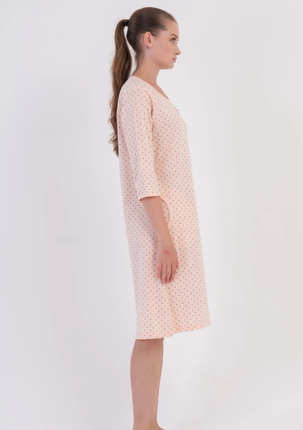 Szlafrok damski Vienetta Pink Pearl, Różowy, r. M-XXL