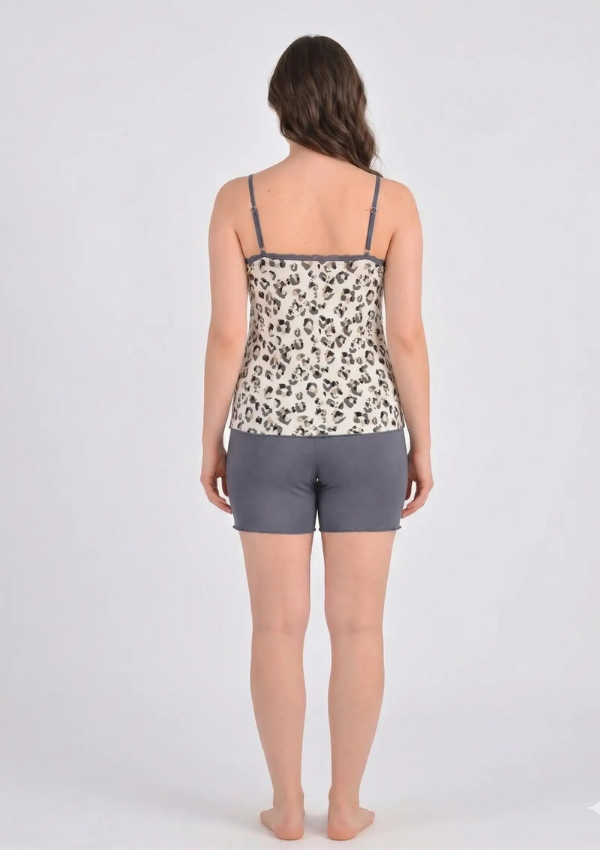Piżama Damska Leopard Glow, Beżowy, M - 2XL