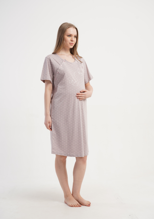 Koszula do Karmienia Vienetta Soft Mama, Beżowy, r. S-XL