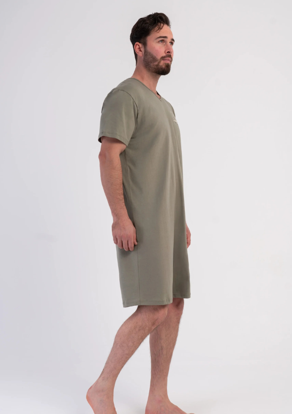 Koszula męska Vienetta Olive Voyage, Khaki, r. M-XXXL