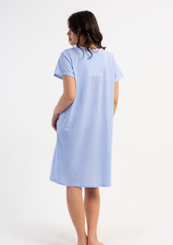 Koszula Nocna Vienetta Blue Comfort, Niebieski, r. M-XXL
