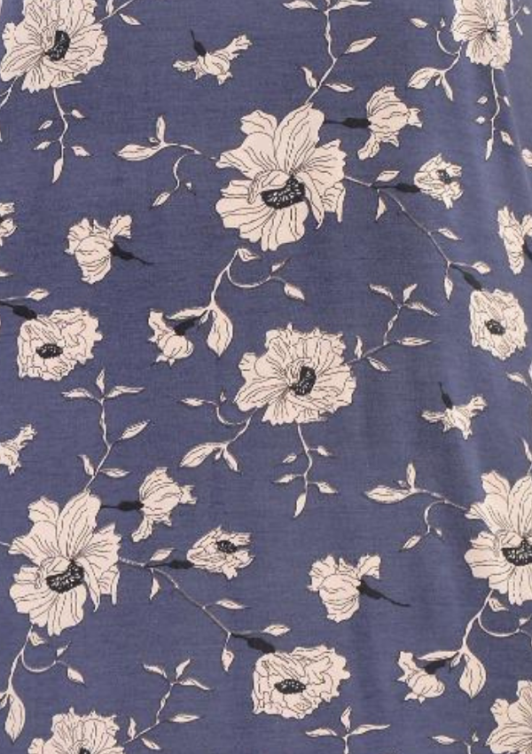 Koszula Nocna Navy Blossom, Niebieski, r. 2XL - 5XL