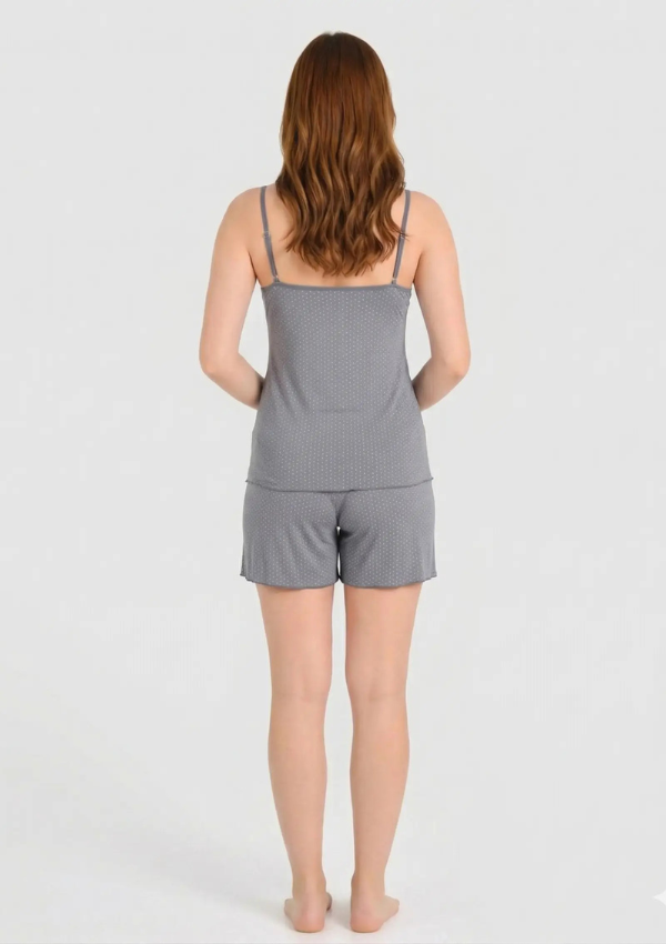 Piżama Damska Silver Dots, Szary, M - 2XL