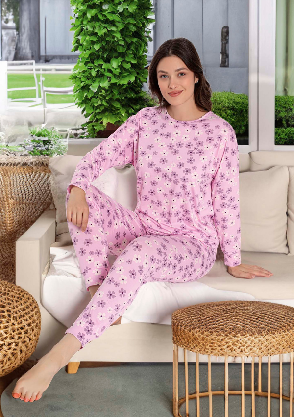 Piżama Damska  Blossom Soft, Różowy, r. M-XXL