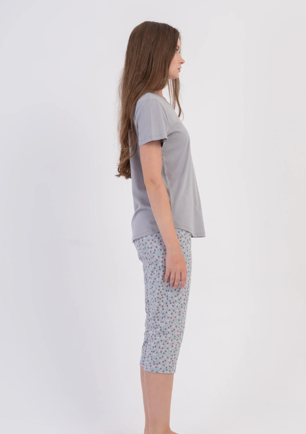 Piżama Damska Vienetta Misty Grey, Szary, r. L-XXL
