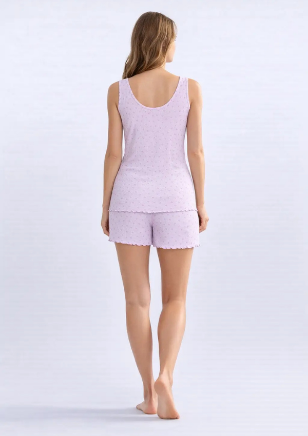 Piżama damska Lilac Dot Set, Fioletowy, r. M - XXL