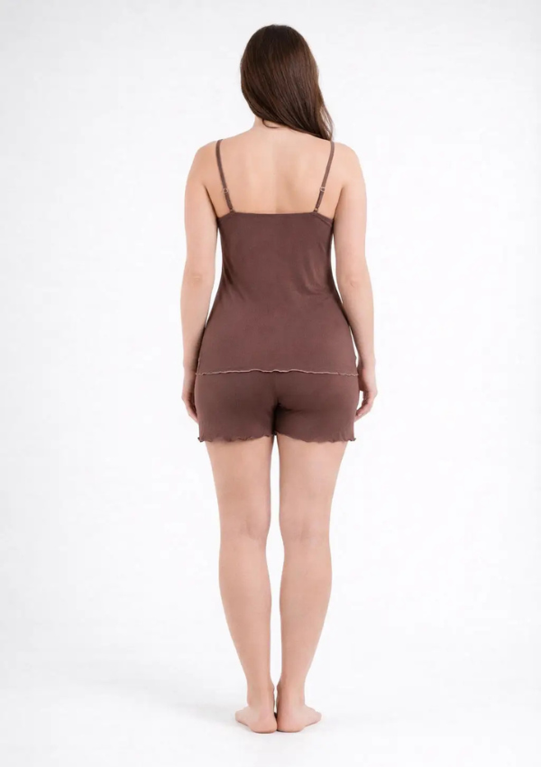 Piżama Damska Mocha Bliss, Brązowy, M - 2XL