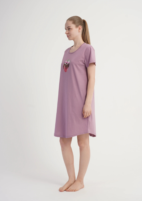Koszula Nocna Vienetta Pink Berry, Różowy, r. M-XXL