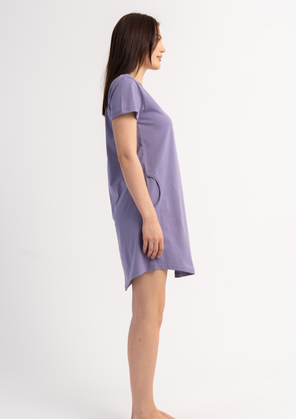 Koszula Nocna Vienetta Lavender Dream, Lawendowy, r. M-XXL