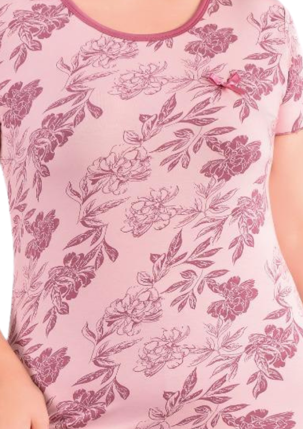 Piżama damska Berry Blossom, Różowy, r. 2XL-5XL