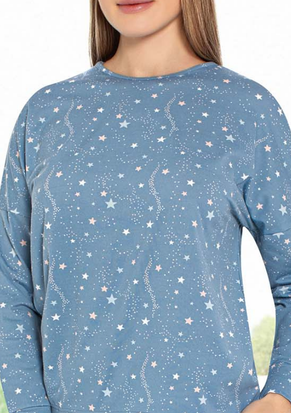 Piżama Damska Sky Calm, Niebieski, r. M-XXL