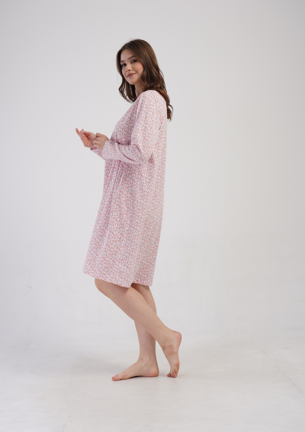 Koszula Nocna Vienetta Flower Night, Różowy, r. 1XL - 4XL