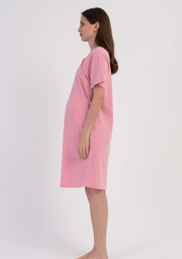 Koszula do Karmienia Vienetta Bloom Maternity, Różowy, r. M-XXL