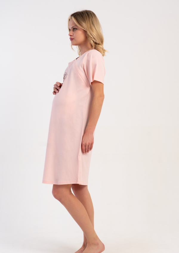Koszula do Karmienia Vienetta Soft Pink Mama, Różowy, r. S-XL