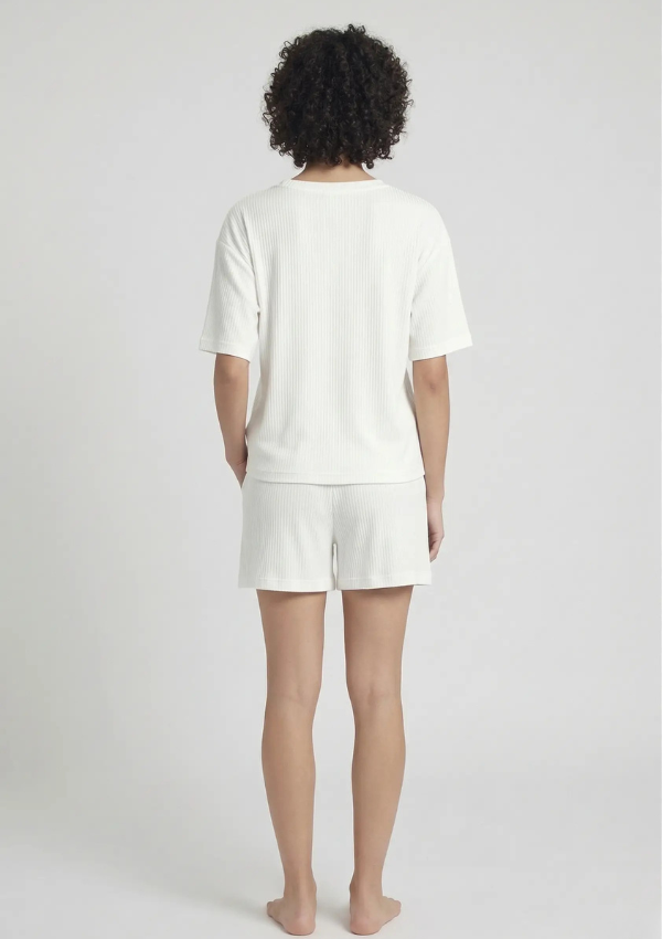 Piżama Damska White Breeze, Biały, M-XXL