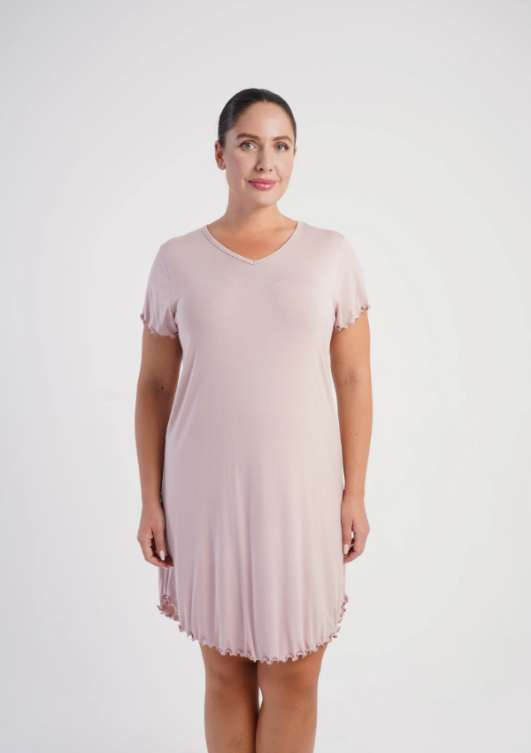 Koszula Nocna Damska Vienetta Pink Vibes, Różowy, r. 1XL - 4XL