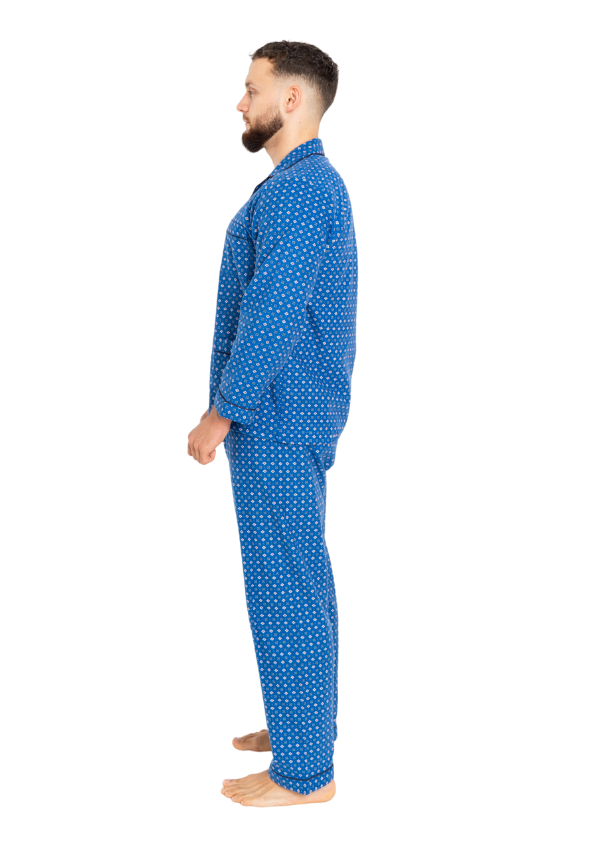 Piżama Męska Flannel Classic, Niebieski, r. M- 5XL