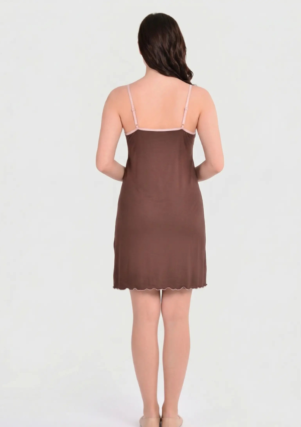 Koszula Nocna Mocha Charm, Brązowy, r. M - 2XL