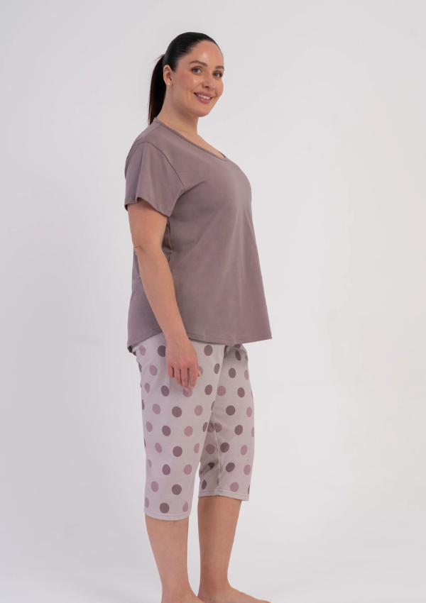 Piżama Damska Vienetta Butterfly Blush, Różowy, r. 1XL-4XL