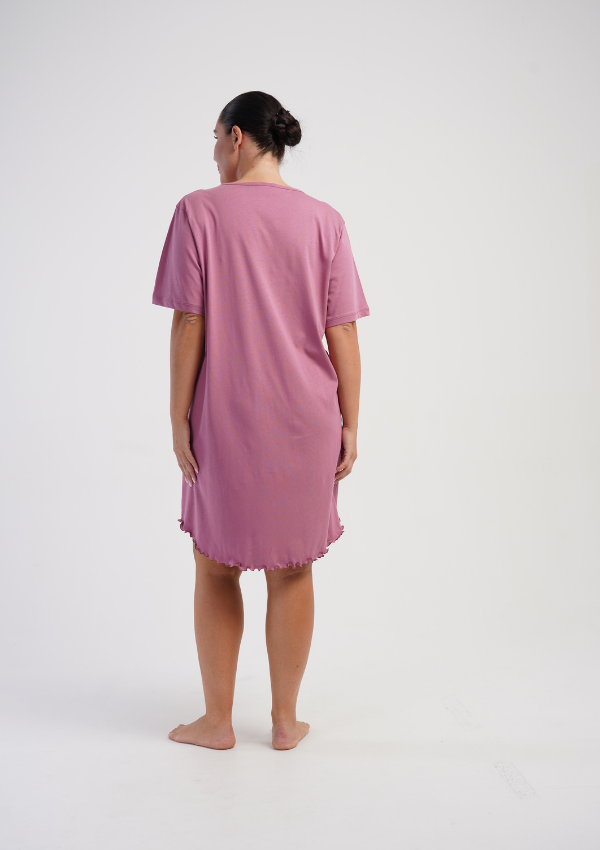Koszula Nocna Damska Vienetta Rose Ease, Różowy, r. 1XL - 4XL